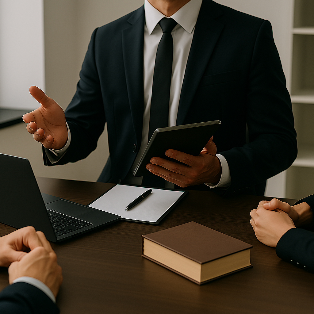 Professional legal consultation in progress